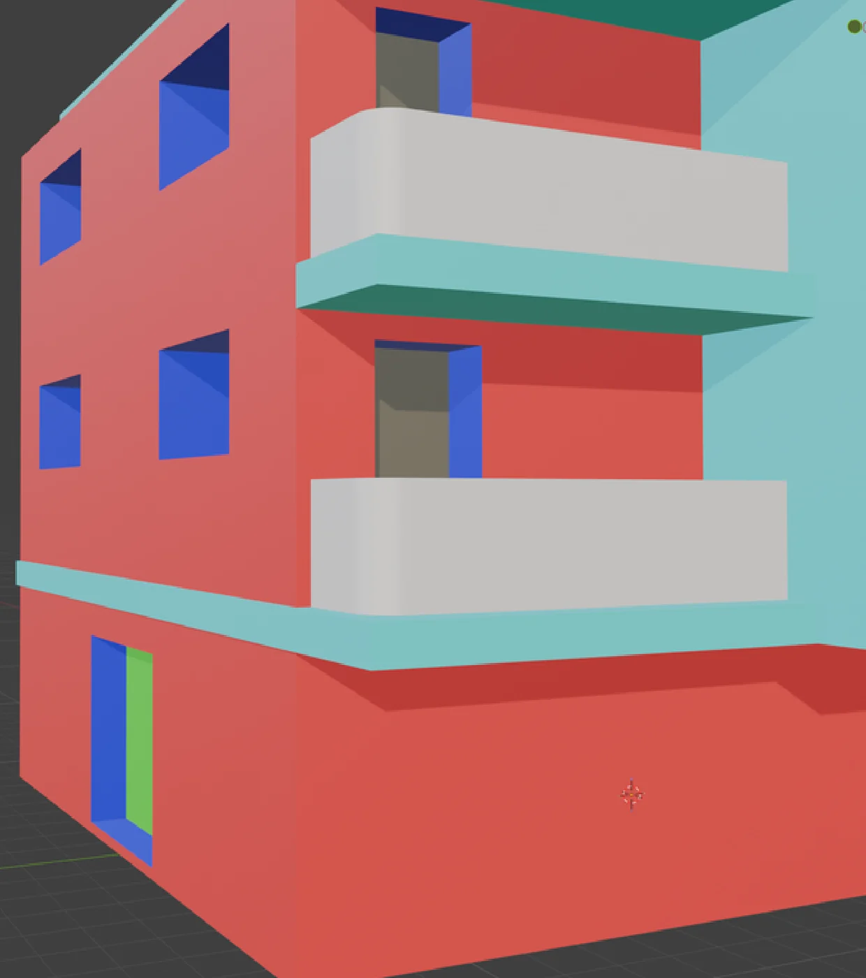 Apartment building — Blender model